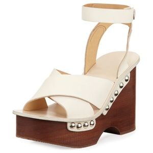 Rag & Bone Hester Leather Wedge Sandals